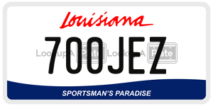 700JEZ  license plate in LA
