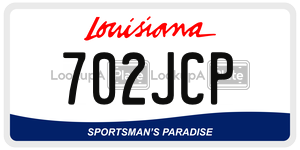 702JCP  license plate in LA