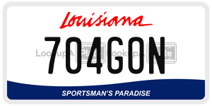 704GON  license plate in LA