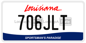 706JLT  license plate in LA