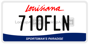 710FLN  license plate in LA