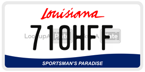 710HFF license plate in Louisiana
