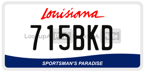 715BKD  license plate in LA