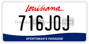 716JOJ  license plate in LA