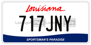 717JNY  license plate in LA