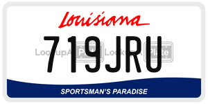 719JRU  license plate in LA