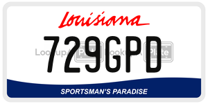 729GPD  license plate in LA