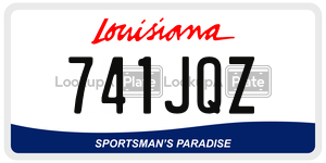 741JQZ  license plate in LA