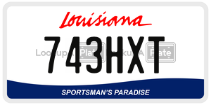 743HXT  license plate in LA