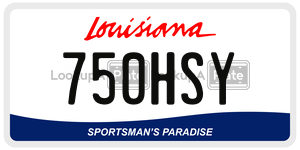 750HSY  license plate in LA