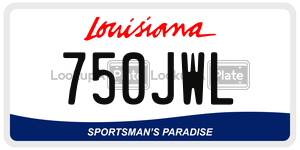750JWL  license plate in LA