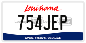 754JEP  license plate in LA