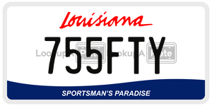 755FTY  license plate in LA