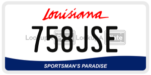 758JSE  license plate in LA