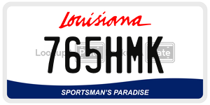 765HMK  license plate in LA