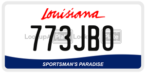 773JBO  license plate in LA