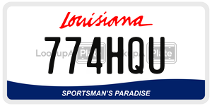 774HQU  license plate in LA