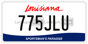 775JLU  license plate in LA