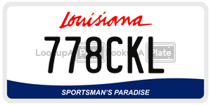 778CKL  license plate in LA