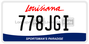 778JGI  license plate in LA