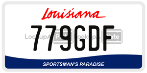 779GDF  license plate in LA