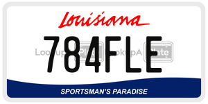 784FLE  license plate in LA