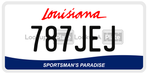 787JEJ  license plate in LA