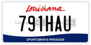 791HAU  license plate in LA