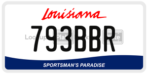 793BBR  license plate in LA