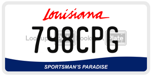 798CPG  license plate in LA