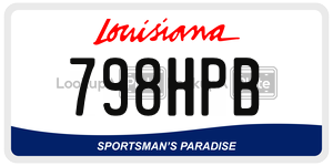 798HPB  license plate in LA