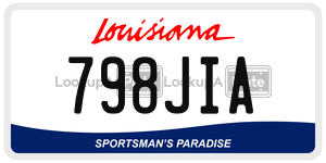 798JIA  license plate in LA