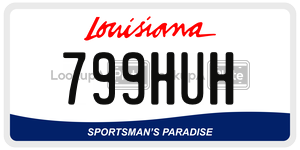 799HUH  license plate in LA