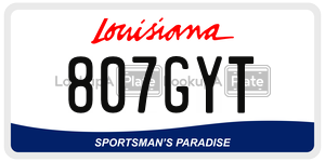 807GYT  license plate in LA