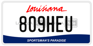 809HEU  license plate in LA