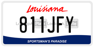 811JFY  license plate in LA