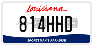 814HHD  license plate in LA