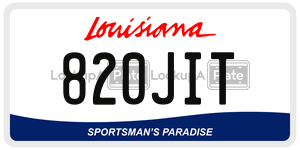 820JIT  license plate in LA