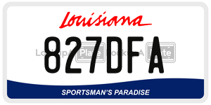 827DFA  license plate in LA