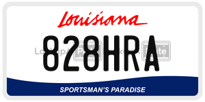 828HRA  license plate in LA