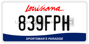 839FPH  license plate in LA
