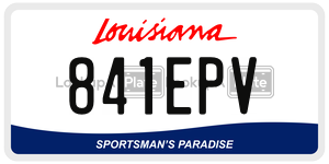 841EPV  license plate in LA