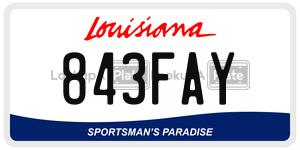 843FAY  license plate in LA