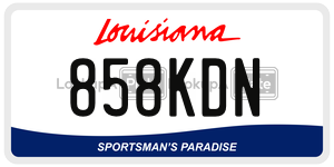 858KDN  license plate in LA