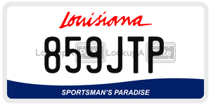 859JTP  license plate in LA
