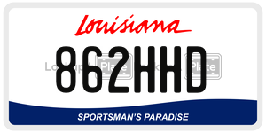 862HHD  license plate in LA