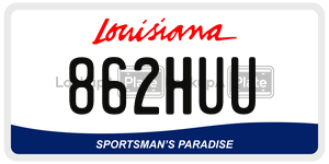 862HUU  license plate in LA