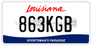 863KGB  license plate in LA