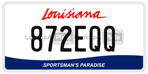 872EQQ  license plate in LA