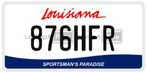 876HFR  license plate in LA